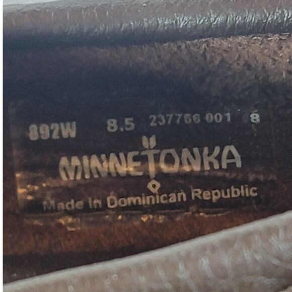 Minnetonka 892 MOOSEHIDE CLASSIC Brown Moccasins Women's Size 8.5 - Picture 8 of 8